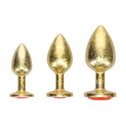 Ouch! by shots Milan Collection - Metalen Anale Plug Set - Goud (8714273061782)