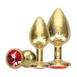 Ouch! by shots Milan Collection - Metalen Anale Plug Set - Goud (8714273061782)