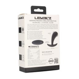 Levelz by shots Vibrerende Siliconen Prostaat Stimulator Anale Plug - S - Zwart (8714273067432)
