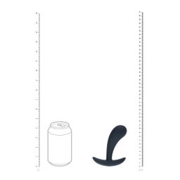 Levelz by shots Vibrerende Siliconen Prostaat Stimulator Anale Plug - S - Zwart (8714273067432)