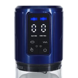 Pumped by shots UltraLift - Automatische Waterdichte Masturbator Pomp - Metallic Blauw (8714273059598)