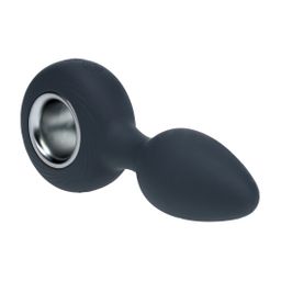Levelz by shots Vibrerende Siliconen Anale Plug met Lus - Zwart (8714273067333)