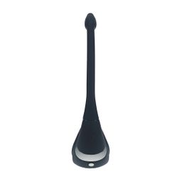 Levelz by shots Afstandsbediening Vibrerende Siliconen Tri O Cockring met Prostaatstimulator - Zwart (8714273067791)