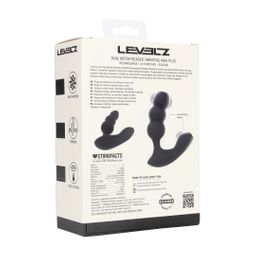 Levelz by shots Dual Motor Afstandsbediening Geweven Vibrerende Vloeibare Siliconen Prostaat Stimulator - Zwart (8714273067951)
