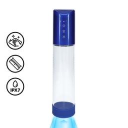 Pumped by shots HyperPump - Oplaadbare Penis Pomp - Metallic Blauw (8714273059499)