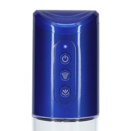 Pumped by shots HyperPump - Oplaadbare Penis Pomp - Metallic Blauw (8714273059499)