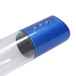Pumped by shots HyperPump - Oplaadbare Penis Pomp - Metallic Blauw (8714273059499)