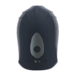 Levelz by shots Verstelbare Vibrerende Siliconen Penis Hoofd Stimulator - Zwart (8714273067579)