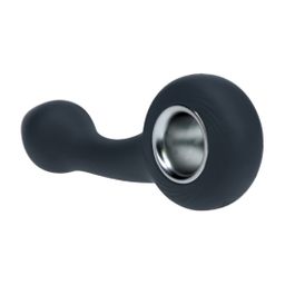 Levelz by shots Vibrerende Bulb Silicone Prostaat Massager met Lus - Zwart (8714273067371)