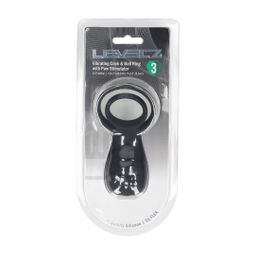Levelz by shots Vibrerende Cock- en Ballring met Pootstimulator - Zwart (8714273067272)