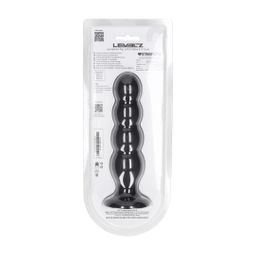 Levelz by shots Quad Rattle Vloeibare Siliconen Anale Plug - XL - Zwart (8714273065704)