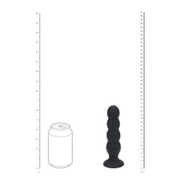 Levelz by shots Quad Rattle Vloeibare Siliconen Anale Plug - XL - Zwart (8714273065704)
