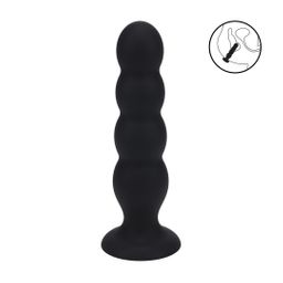 Levelz by shots Quad Rattle Vloeibare Siliconen Anale Plug - XL - Zwart (8714273065704)
