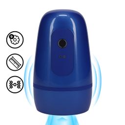 Pumped by shots Pulsar - Negative Pressure Suction and Vibration Masturbator Pump - Metallic Blue (8714273061478)