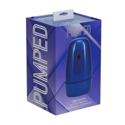 Pumped by shots Pulsar - Negative Pressure Suction and Vibration Masturbator Pump - Metallic Blue (8714273061478)