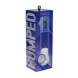 Pumped by shots MaxLift - 7 Function Suction Masturbator Pump - Metallic Blue (8714273061447)
