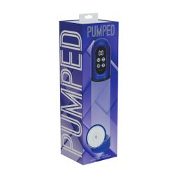 Pumped by shots Engage - Automatische Waterdichte Penis Pomp en Masturbator - Metallic Blauw (8714273059512)