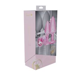 Ouch! by shots Paris Collection - Metalen Anale Plug Set - Roze (8714273061751)