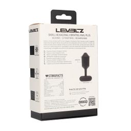 Levelz by shots Hexagonale Vibrerende Silicone Anale Plug - S - Zwart (8714273067470)