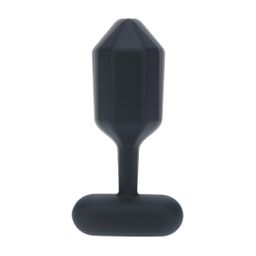 Levelz by shots Hexagonale Vibrerende Silicone Anale Plug - S - Zwart (8714273067470)