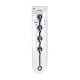 Levelz by shots Waterdrop Siliconen Anale Ballen - L - 40mm - Zwart (8714273069832)