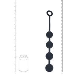 Levelz by shots Ronde Siliconen Anale Ballen - L - 40mm - Zwart (8714273068378)
