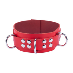 Red leather Ultra Leather Halsketting - Rood (3662811296910)