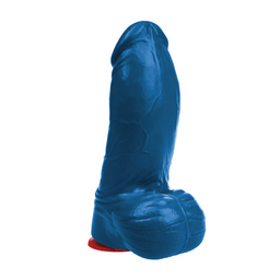 Fuck  fist Thor L - Realistische Gebogen Dildo met Ballen - 7.1 / 18 cm - Blauw (3662811914678)