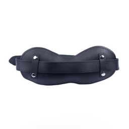 Red leather Leren Gag - Zwart (3662811297030)