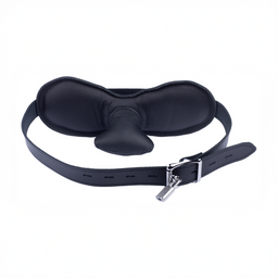 Red leather Leren Gag - Zwart (3662811297030)