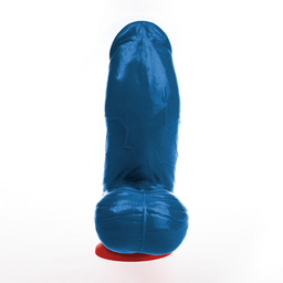 Fuck  fist Thor M - Realistische Gebogen Dildo met Ballen - 5,9 / 15 cm - Blauw (3662811914470)