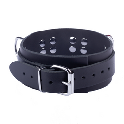 Red leather Ultra Leather Ketting - Zwart (3662811296903)