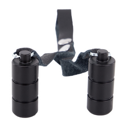 Red leather Leren Ballenrek Gewichten 2 x 100 gr - Zwart (3701019810501)