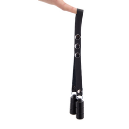 Red leather Leren Ballenrek Gewichten 2 x 100 gr - Zwart (3701019810501)