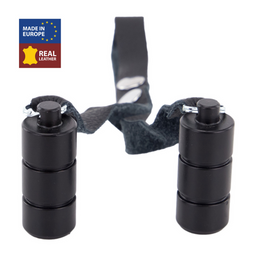 Red leather Leren Ballenrek Gewichten 2 x 100 gr - Zwart (3701019810501)