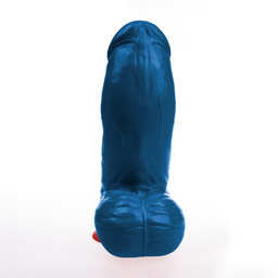 Fuck  fist Thor XL - Realistische Gebogen Dildo met Ballen - 8.3 / 21 cm - Blauw (3662811914685)