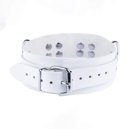 Red leather Ultra Leather Ketting - Wit (3662811296941)