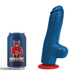 Fuck  fist Tyr M - Realistische Dildo met Ballen - 5.1 / 13 cm - Blauw (3662811914708)