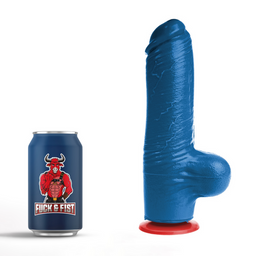Fuck  fist Tyr L - Realistische Dildo met Ballen - 6,3 / 16 cm - Blauw (3662811914760)