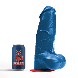 Fuck  fist Freyr XL - Realistische Dildo met Ballen - 21 cm - Blauw (3662811914869)