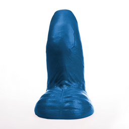 Fuck  fist Buri XL - Realistische Gebogen Dildo met Ballen - 10,6 / 27 cm - Blauw (3662811915033)