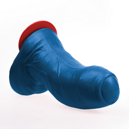 Fuck  fist Buri XL - Realistische Gebogen Dildo met Ballen - 10,6 / 27 cm - Blauw (3662811915033)