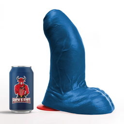 Fuck  fist Buri XL - Realistische Gebogen Dildo met Ballen - 10,6 / 27 cm - Blauw (3662811915033)