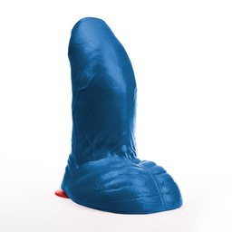 Fuck  fist Buri XL - Realistische Gebogen Dildo met Ballen - 10,6 / 27 cm - Blauw (3662811915033)