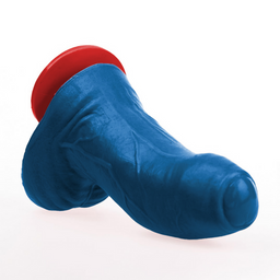 Fuck  fist Buri S - Realistische Gebogen Dildo met Ballen - 5.5 / 14 cm - Blauw (3662811915002)