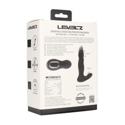 Levelz by shots Vibrerende en Duwende Siliconen Prostaatmassager - Zwart (8714273067876)