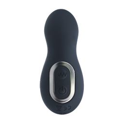 Levelz by shots Vibrerende en Duwende Siliconen Prostaatmassager - Zwart (8714273067876)