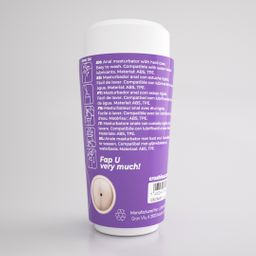 Crushious Fappucino Hot Buns - Anale Masturbator Cup - Paars (7403254161948)