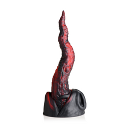 Xr brands Dragon Tongue - Siliconen Dildo - Rood/Zwart (848518056559)