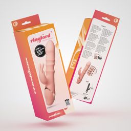 Crushious Ringlord - Ring Rabbit Vibrator - Roze (7403254160743)